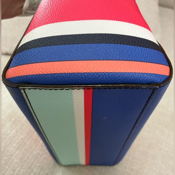 Kate Spade EUC Camryn Wellesley Tropical Stripe Coated Canvas - Picture 5 of 14